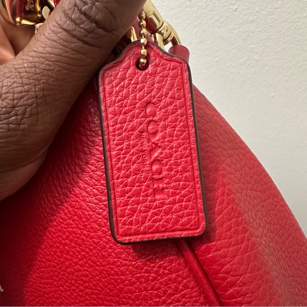 Coach Cherry Red Hobo Bag ❤️ SEND A OFFER!! Free Gift 🎁 w/ purchase - Picture 7 of 11